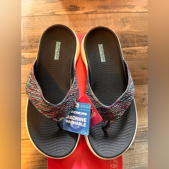Skechers Shoes - Skechers Colorful Knit Flip Flops